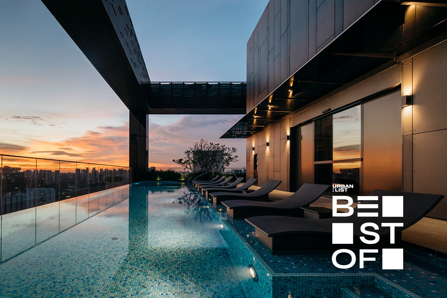 Rooftop pool at The Clan Hotel